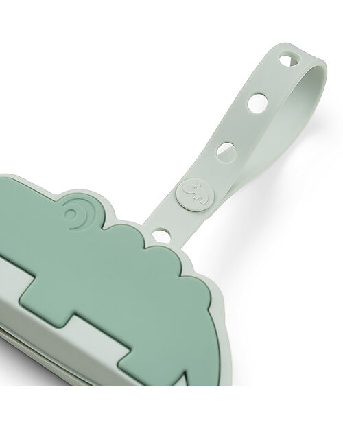 Done By Deer Custodia Portaciucci in Silicone Alimentare - Croco - Verde Ciucci