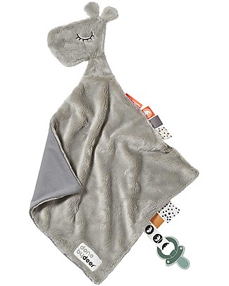 Done By Deer Doudou Portaciuccio Raffi, Grigio - 30x30 cm Doudou
