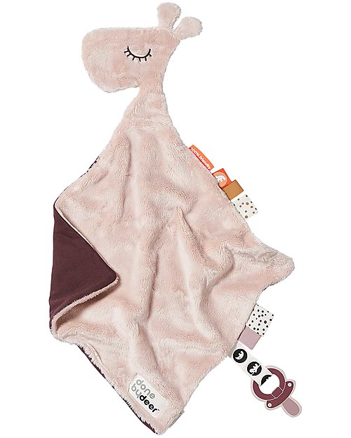 Done By Deer Doudou Portaciuccio Raffi, Rosa Cipria - 30x30 cm Doudou