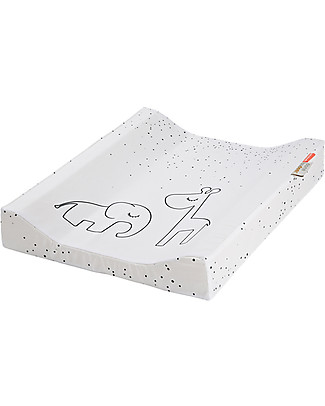 Done By Deer Fasciatoio e Coprifasciatoio Dreamy Dots, Bianco - 50x65x10 cm - Cotone Coprifasciatoi e Imbottiture