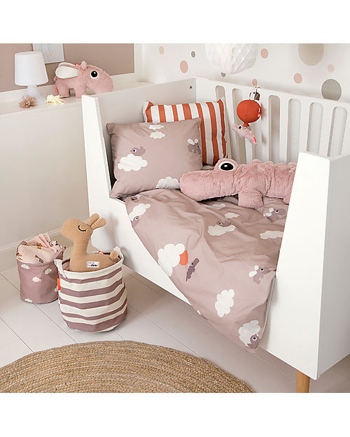 Done By Deer Giocattolo Musicale - Happy Clouds - Croco - Verde - "Over the Rainbow" Sonagli