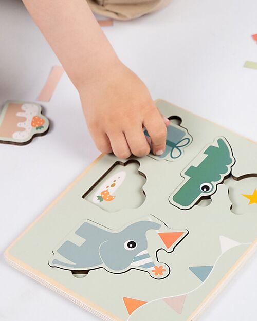 Done By Deer Gioco a Incastro Celebration - Legno - 12m+ Incastri in Legno