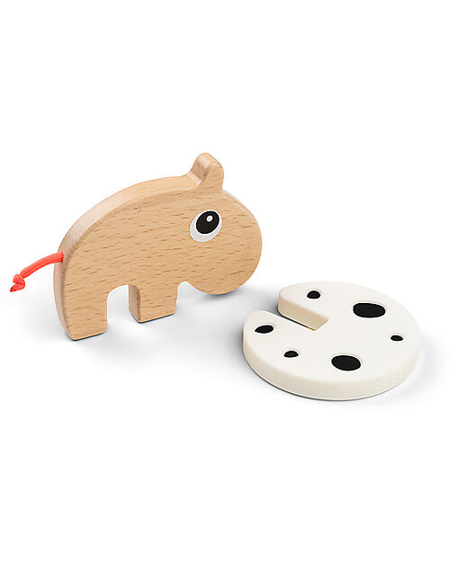 Done By Deer Gioco a Incastro con Massaggiagengive- Ozzo - Con Legno - 3m+ Giochi per Neonati_