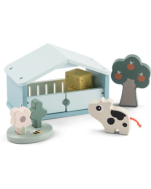 Done By Deer Gioco a Incastro Fattoria - Tiny Farm - +2 anni Incastri in Legno