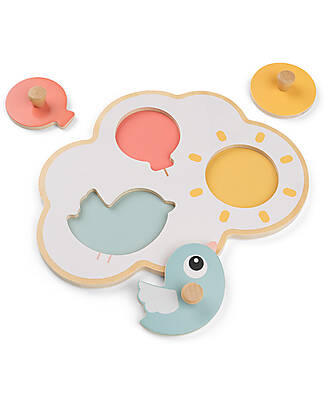 Done By Deer Gioco a Incastro- Happy Clouds Incastri in Legno