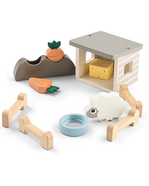 Done By Deer Gioco a Incastro Pecore - Tiny Farm - +2 anni Incastri in Legno