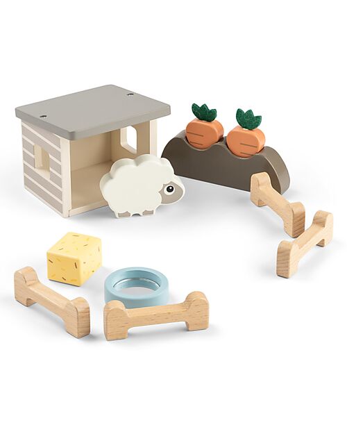Done By Deer Gioco a Incastro Pecore - Tiny Farm - +2 anni Incastri in Legno