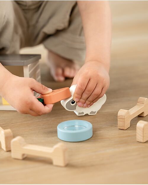 Done By Deer Gioco a Incastro Pecore - Tiny Farm - +2 anni Incastri in Legno