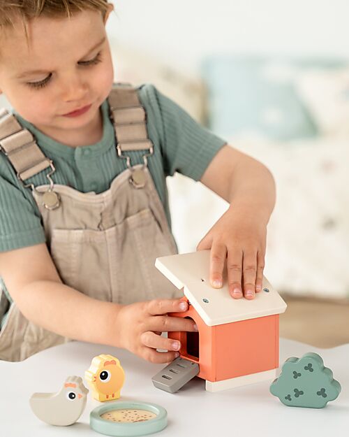 Done By Deer Gioco a Incastro Pollaio - Tiny Farm - +2 anni Incastri in Legno