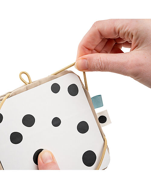 Done By Deer Gioco da Appendere Multisensoriale - Portacarte - Deer Friends - A contrasto - 0+ Giochi per Neonati_