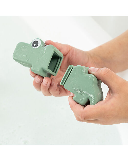 Done By Deer Gioco da Bagno Croco - Verde - Silicone Giochi Bagno