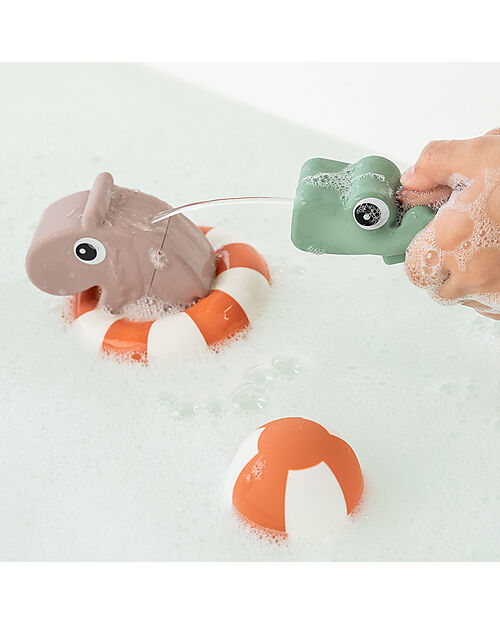 Done By Deer Gioco da Bagno Croco - Verde - Silicone Giochi Bagno