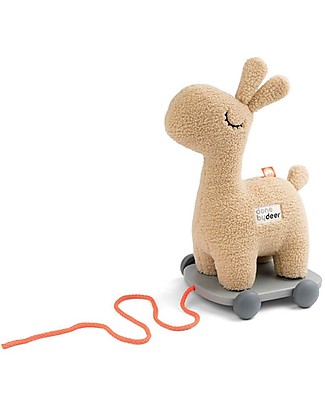 Done By Deer Gioco da Tirare 2-in-1 Lalee - Sabbia - Usalo con il Vagone o Come Peluche! Giochi per Neonati_