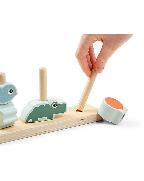 Done By Deer Gioco Impilabile - Happy Clouds - Con Legno - 12m+ Giochi per Neonati_