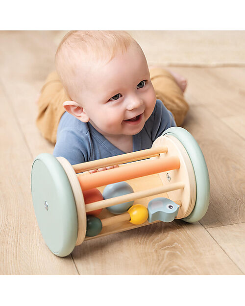 Done By Deer Gioco Multiattività in Legno - Birdee - 3m+ Giochi per Neonati_