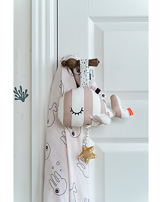 Done By Deer Gioco Multisensoriale Musicale Mobile Wally - Rosa Cipria - Dalla Nascita Peluche