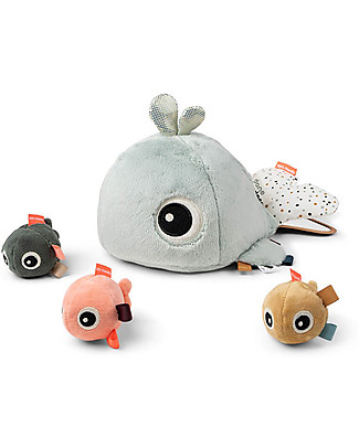 Done By Deer Gioco Nascondino Multiattività Wally - Blu Peluche