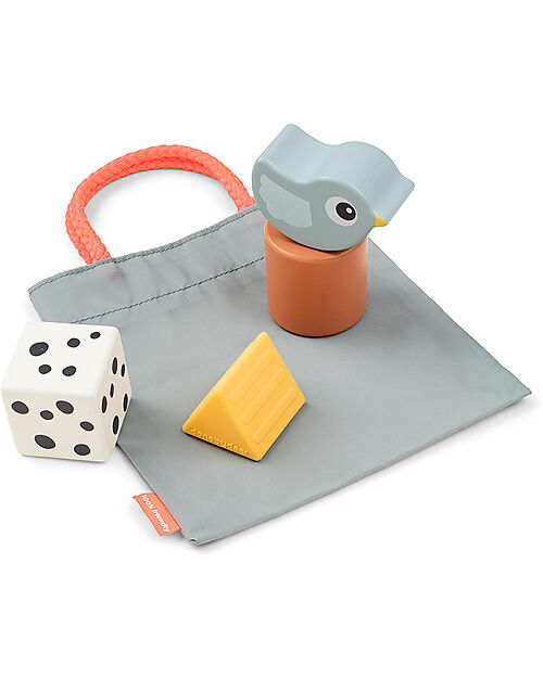 Done By Deer Gioco Sensoriale - 4 Pezzi - Birdee - Con Pratica Borsa - 6m+ Giochi per Neonati_