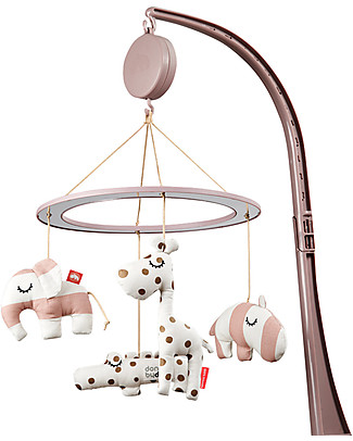 Done By Deer Giostrina Musicale con Specchio Sleepy, Rosa Cipria Giostrine_