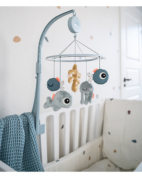 Done By Deer Giostrina Musicale  Mobile Sea Friends -Blu - Dalla Nascita Giochi per Neonati_