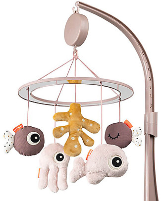 Done By Deer Giostrina Musicale Mobile Sea Friends - Rosa Cipria - Dalla Nascita Peluche
