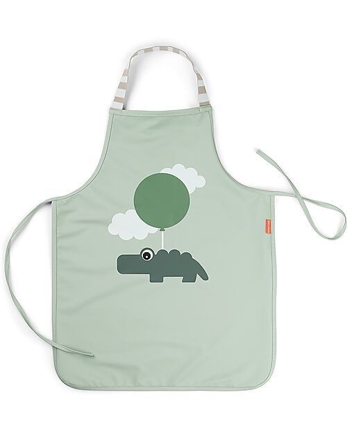 Done By Deer Grembiule Impermeabile con Collo Elastico - Verde - Happy Clouds Far finta di