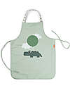 Done By Deer Grembiule Impermeabile con Collo Elastico - Verde - Happy Clouds Far finta di