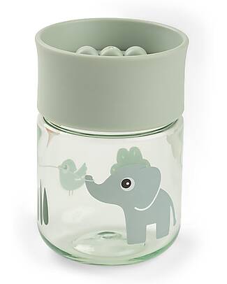 Done By Deer Learning Cup with 360° Drinking Rim - Spill-Free - Playground - Green - 260 ml - 9m+ Cups