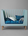 Done By Deer Lettino Trasformabile 4in1 con Sbarre, Celeste - 120x60 cm Letti Trasformabili