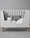Done By Deer Lettino Trasformabile 4in1 con Sbarre, Grigio - 140x70 cm Letti Trasformabili