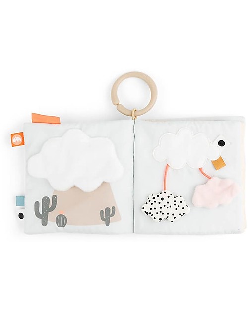 Done By Deer Libro Multiattività in Stoffa - Lalee il Lama - Sabbia - 0+ Sonagli