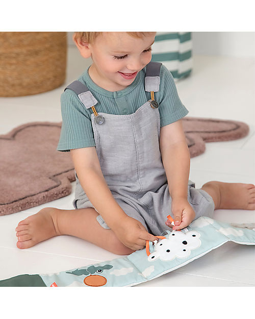 Done By Deer Libro Pieghevole Leporello - Coccodrillo - Verde - 90 x 14 x 1,2 cm Libri