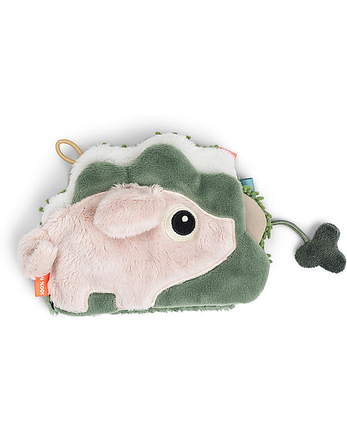 Done By Deer Libro Sensoriale Multiattività Tiny Farm - Colour Mix - 3m+ Giochi Sensoriali_