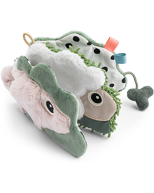 Done By Deer Libro Sensoriale Multiattività Tiny Farm - Colour Mix - 3m+ Giochi Sensoriali_