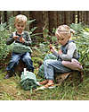 Done By Deer Marsupio per Bambini - Croco - Green - Fatto con Bottiglie di Plastica Riciclata Astucci per la Scuola