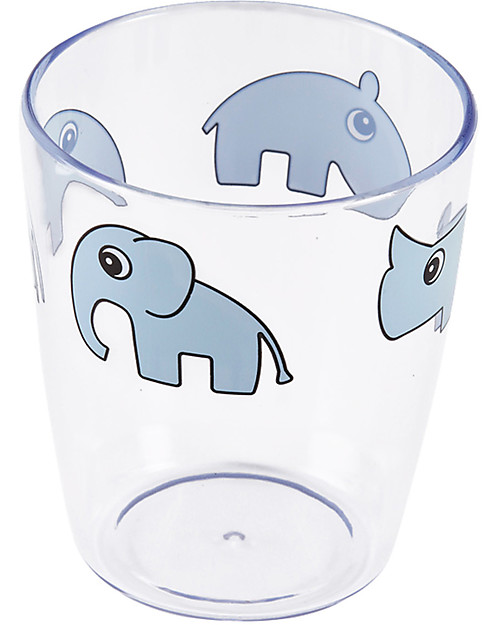 Done By Deer Mini Bicchiere Yummy Amici di Deer, Celeste - 120 ml Bicchieri