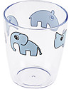 Done By Deer Mini Bicchiere Yummy Amici di Deer, Celeste - 120 ml Bicchieri