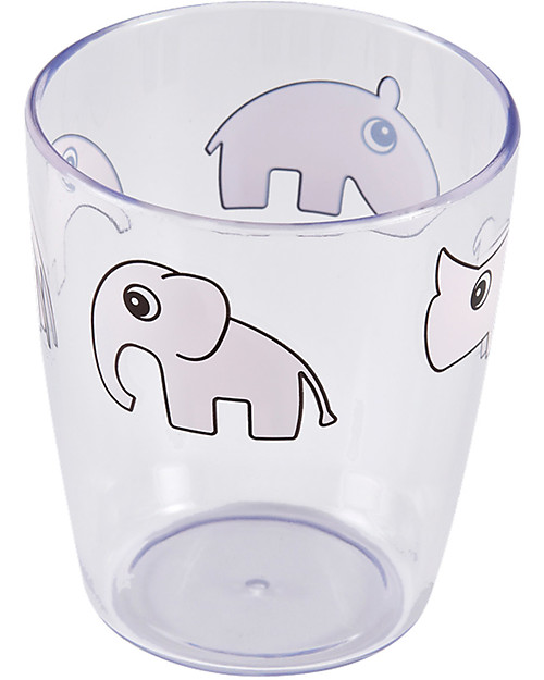 Done By Deer Mini Bicchiere Yummy Amici di Deer, Rosa Cipria - 120 ml Bicchieri