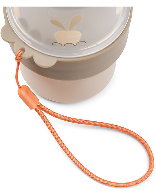 Done By Deer Mini Contenitori Snack con due Scomparti - S Birdee - Sabbia
 Porta Merenda