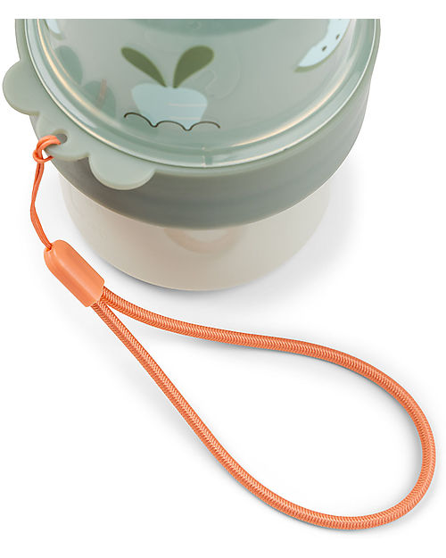 Done By Deer Mini Contenitori Snack con due Scomparti - S Birdee - Verde
 Porta Merenda