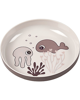 Done By Deer Mini-Piatto Yummy Sea Friends - Cipria Piatti e Scodelle