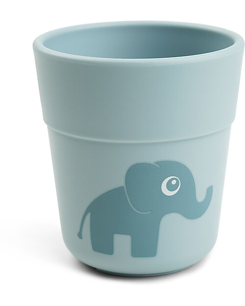 Done By Deer Mini Tazza Foodie - Elphee Blu - Cipria - 100% PP Alimentare Bicchieri