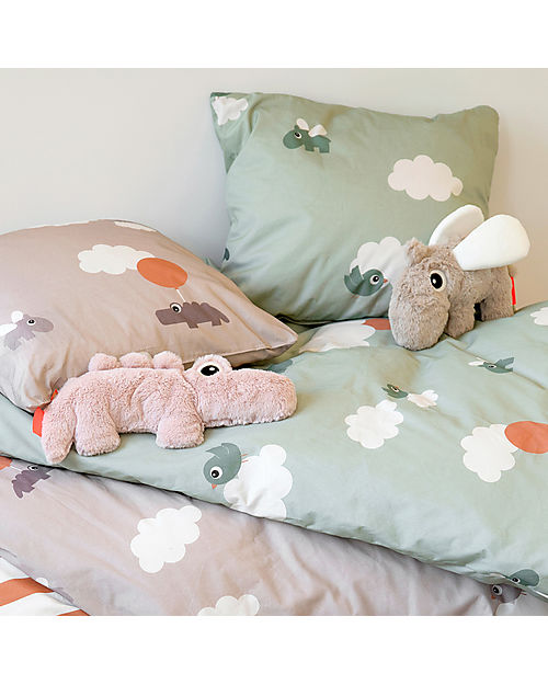 Done By Deer Ozzo l'Ippopotamo - Il Morbidissimo Peluche - 23 x 15 cm - Sabbia - 3m+ Peluche