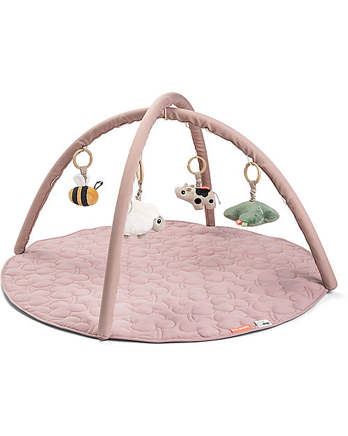 Done By Deer Palestrina Attività con Tappeto Gioco - Tiny Farm - Cipria Palestrine