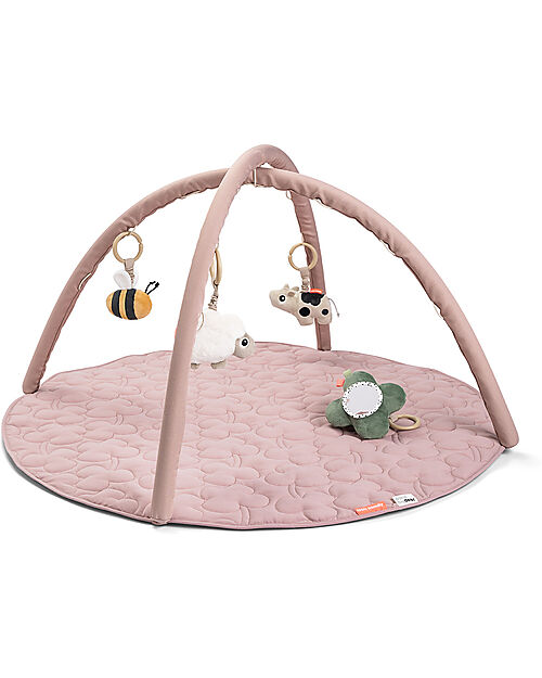 Done By Deer Palestrina Attività con Tappeto Gioco - Tiny Farm - Cipria Palestrine