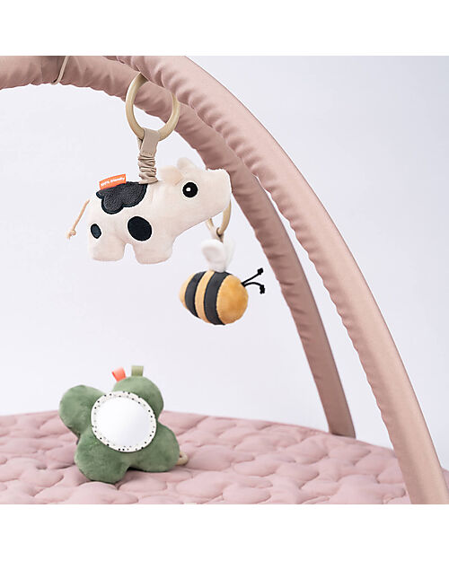 Done By Deer Palestrina Attività con Tappeto Gioco - Tiny Farm - Cipria Palestrine