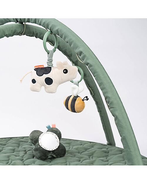 Done By Deer Palestrina Attività con Tappeto Gioco - Tiny Farm - Verde Palestrine