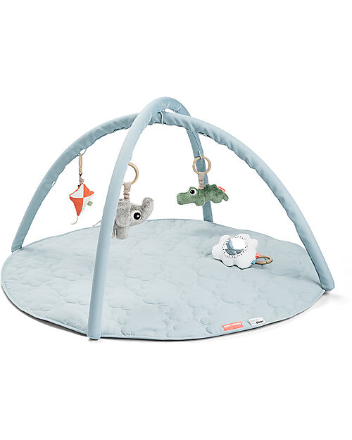 Done By Deer Palestrina Attività con Tappeto Gioco Trapuntato - Azzurro Palestrine