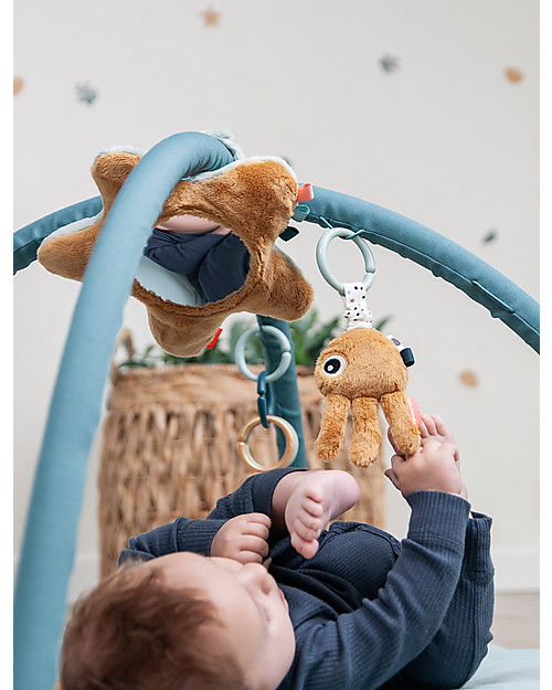 Done By Deer Palestrina Attività con Tappeto Gioco Trapuntato - Blu Palestrine