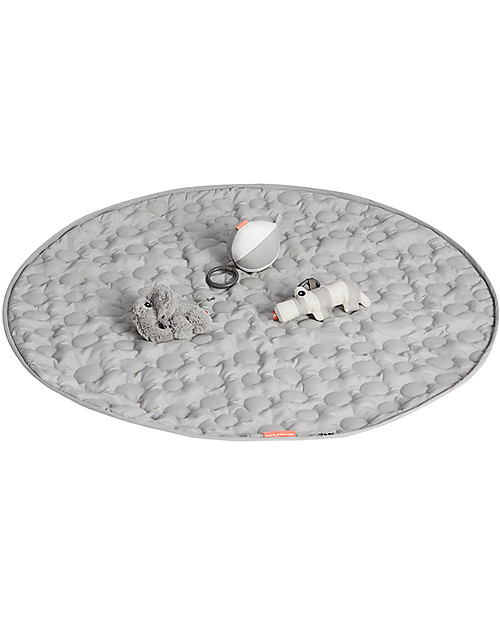 Done By Deer Palestrina Attività con Tappeto Gioco Trapuntato, Grigio Palestrine